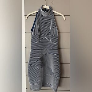 NWT Tadashi dress from Saks Fifth Avenue‎ navy/white striped size S